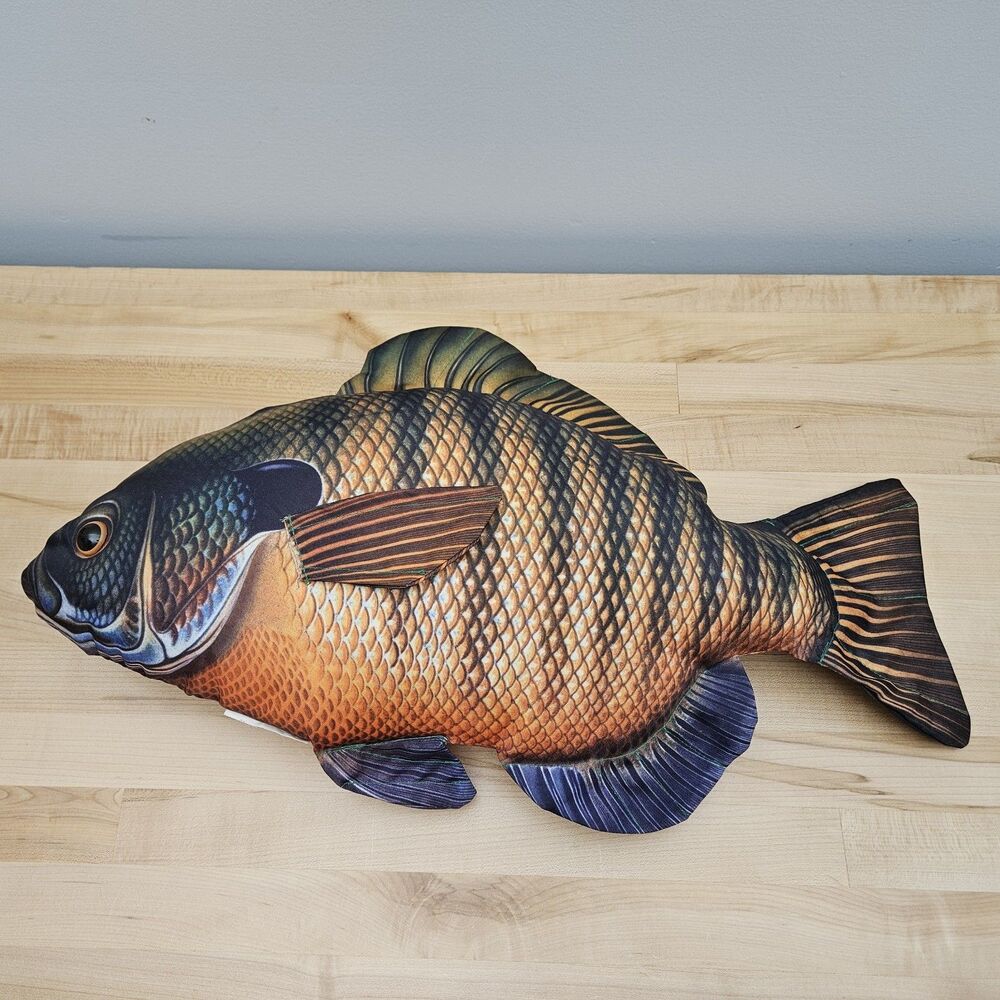 Cabin Critters Bluegill Realistic Large Fish Pillow Plush Vintage 22" - Picture 8 of 8